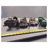 Four 1/35 Scale Die-Cast Military Vehicle Models