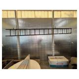 14-Foot Wooden Ladder with Straight Rung Design