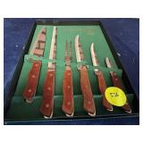 Maxam Steel 6-Piece Carving Set in Original Case