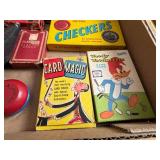 Vintage Board and Card Games Including Checkers, D