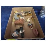 Knick Knacks With Decorative Items and Metal Tins