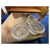 Miscellaneous Glassware Including Amber Vase and C