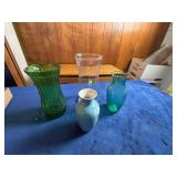 Glass and Ceramic Vases in Various Styles and Size