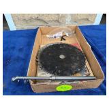 Saw Blades and Metal Tire Gauge