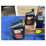 Motor Oil Bottles Featuring Wolf