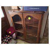 Wooden China Cabinet With Glass Doors, 36 in W x 4
