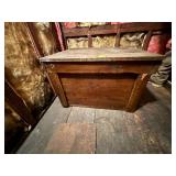 Wooden Storage Box with Hinged Lid