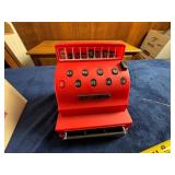 Tom Thumb Red Plastic Toy Cash Register With Numbe