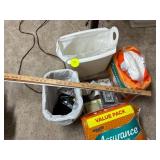 Trash Cans, Yardsticks, and Craft Supplies