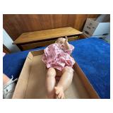 Two Vintage Baby Dolls with Clothing, One Measurin