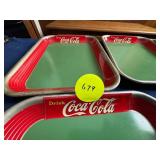 5 Coca-Cola Advertising Trays by American Art Work