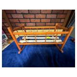 Wooden Baby Doll Crib Rocker, 20 Inches Long X 12