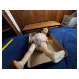 Vintage Baby Doll with Sleepy Eyes and Fabric Outf