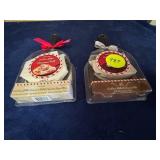 Two Indulge Cast Iron Skillet Sets with Cinnamon R