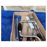 Brace and Bit with Assorted Chisels and Tools