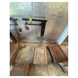 Platform Scale With Counterweights and Iron Base