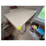 Foldable Work Station with Drop-Leaf Design