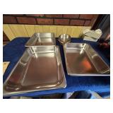 Carrolltonware Stainless Steel Pans and Small Bowl