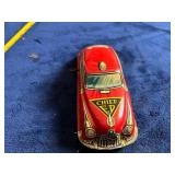 Marx Wind-Up Tin Fire Chief Car, Red Lithographed