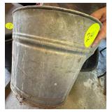 Galvanized Metal Bucket and Cast Iron 8-Inch Dampe