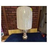 George and Martha Washington Porcelain Lamp with S