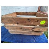 Wooden Slatted Crate, 14 in High, 26 in Wide, 19 i