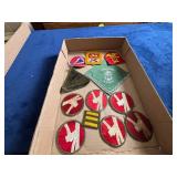 Military Patches and U.S. Navy Sweetheart Scarf