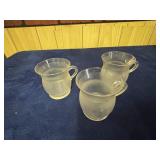 3 Kool-Aid Guy Frosted Plastic Mugs with Smiling F