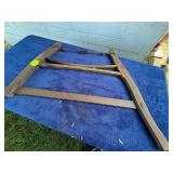 Vintage Wooden Frame Bow Saw with Metal Blade