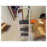 Three-Step Folding Ladder with 41-Inch Height, Whi