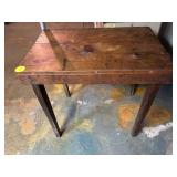 Rectangular Wooden Table with Tapered Legs