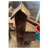 Primitive Wood Birdhouse, 46 Inches High