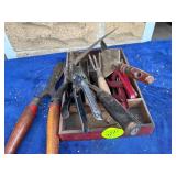 Gardening Tools with Wooden and Metal Handles