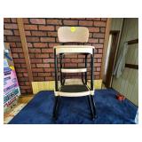 Costco Two-Step Stool with Backrest and Metal Fram