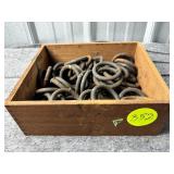 Metal Rings in Wooden Box