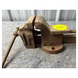 Small 10-Inch Bench Vise with Screw Mechanism