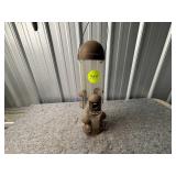 Vintage Transparent Plastic Tube Bird Feeder with