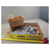Stainless Steel Flatware with Wooden Organizer