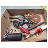 Workshop Tools and Components in Cardboard Box
