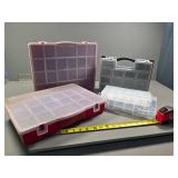 Plastic Compartment Storage Boxes in Various Sizes