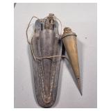 Plumb Bob with Leather Holder by B.K. Elliott Co.,