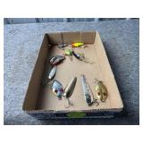 Various Fishing Lures in Mixed Styles and Material