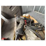 Air Impact Tool, Paint Gun, Empty Tool Case, and M