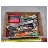 Mix of Hand Tools Including Clamps, Screwdrivers,