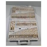 Metal Drill Bit Set in Hard Plastic Case