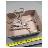 Two Metal C-Clamp Locking Pliers