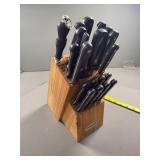 Farberware Knife Set with Wooden Block