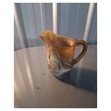 Imperial Brown Slag Glass Pitcher and Iridescent T