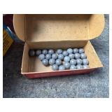 Partial Box of Hornady .490 Lead Balls, Buffalo Bu