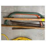 Job Lot of Wood and Metal Saws with Wooden-handled